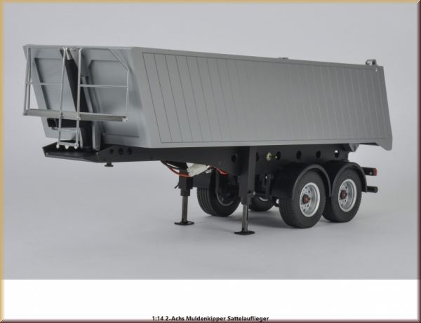 Dickie Tamiya 500907600 1:14 2-Achs Muldenkipper Silb - Bild